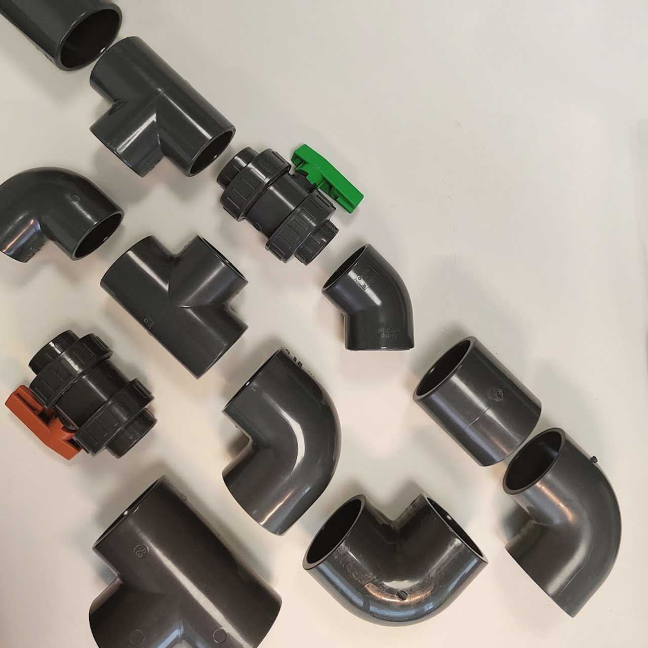 PVC fittings and valves
