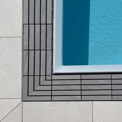 custom pool edges and grids