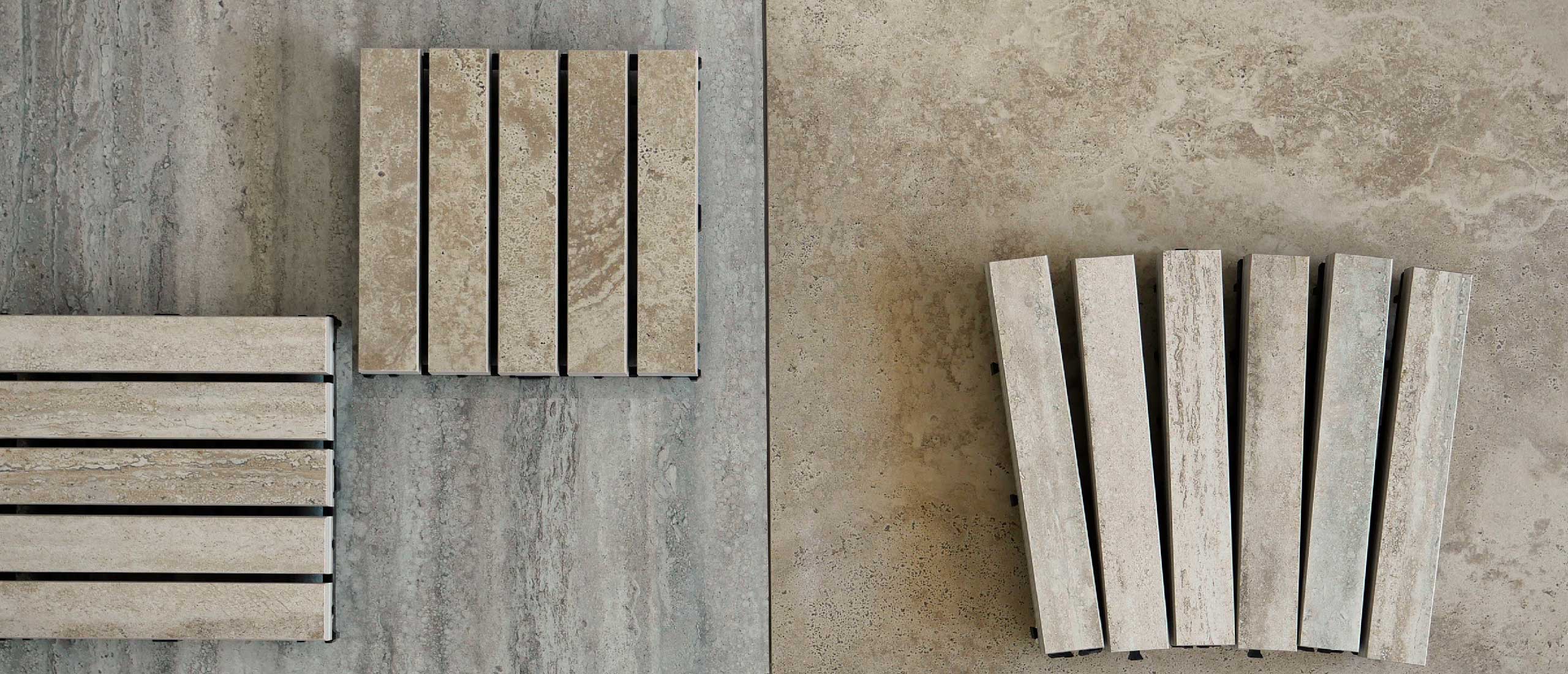 Marble effect pool floor - Travertino STILL life